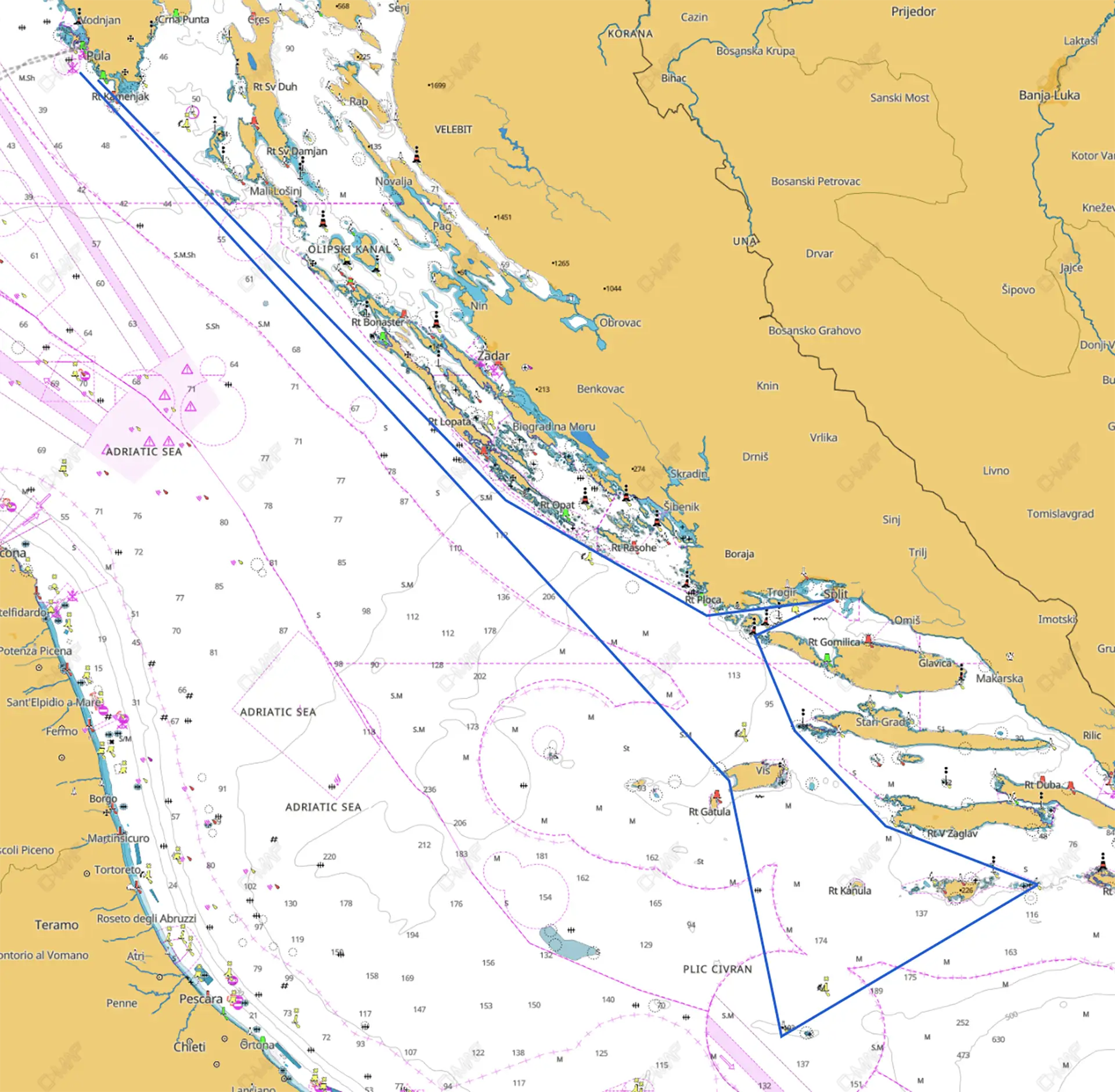 The course map